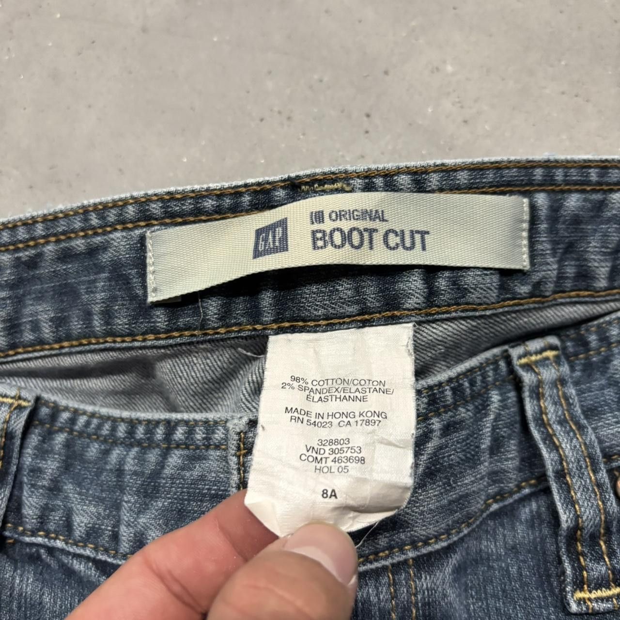 Japanese Brand × Vintage Crazy Vintage Y2K/2000s Grunge Dark Wash Denim Jeans! Size US 29 - 7 Thumbnail