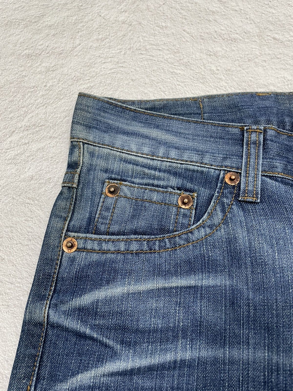 Japanese Brand 2000s Japanese Faded Bootcut Denim Stonewash Y2K Size US 29 - 5 Thumbnail