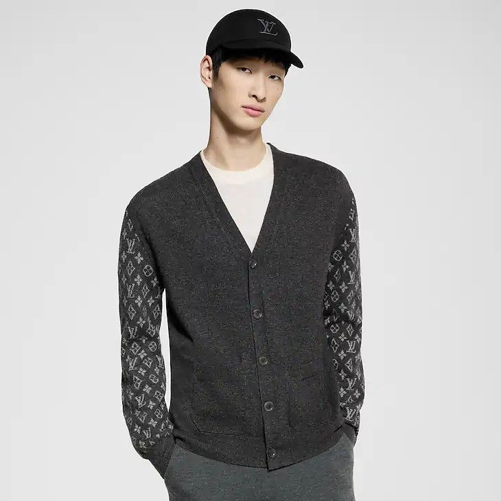 Louis Vuitton Monogram Mix Cashmere Cardigan Size US XXL / EU 58 / 5 - 2 Thumbnail