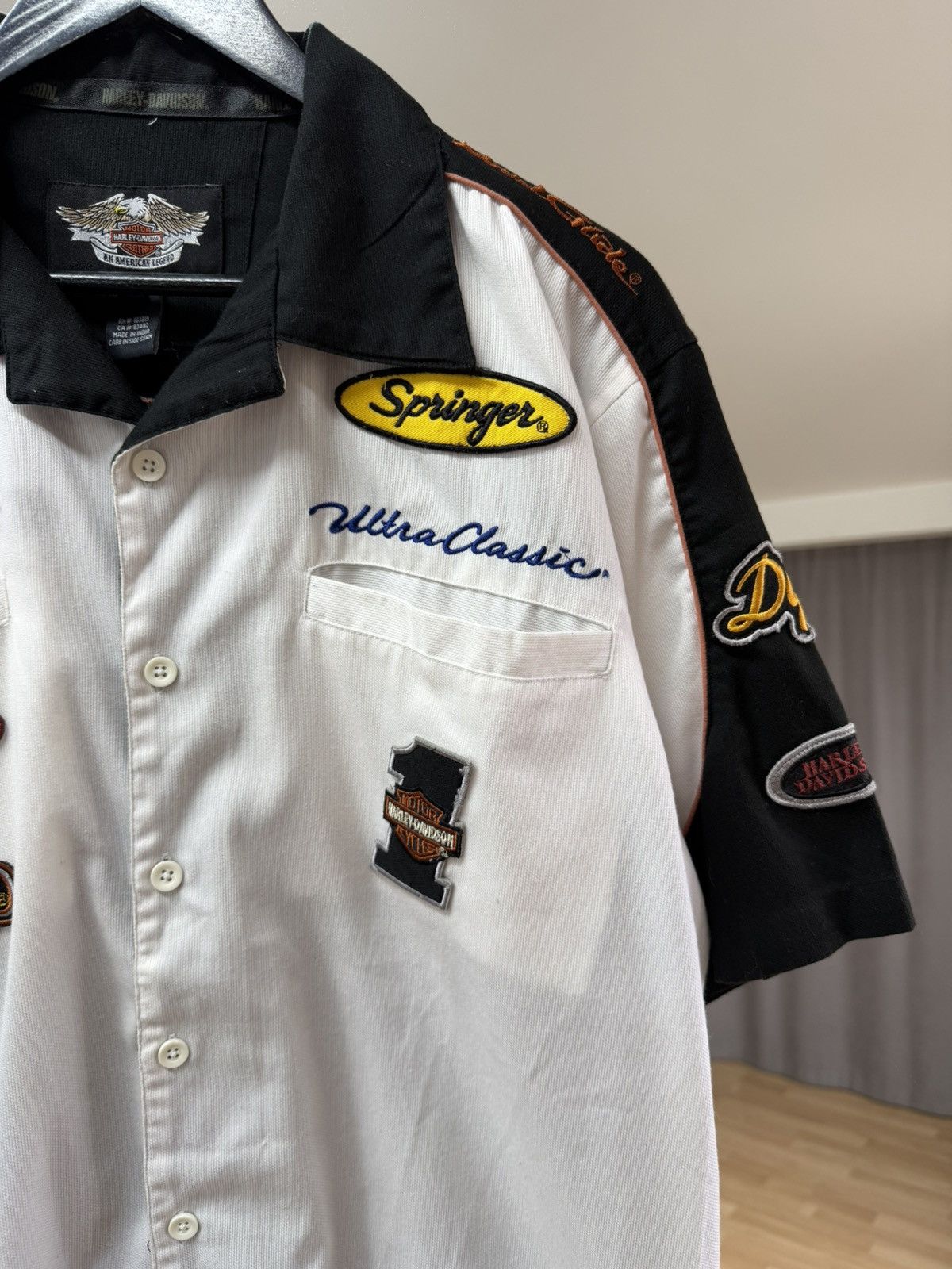 Harley Davidson Vintage Harley-Davidson Embroidered Big Logo 90s Motorcycle Size US M / EU 48-50 / 2 - 4 Thumbnail