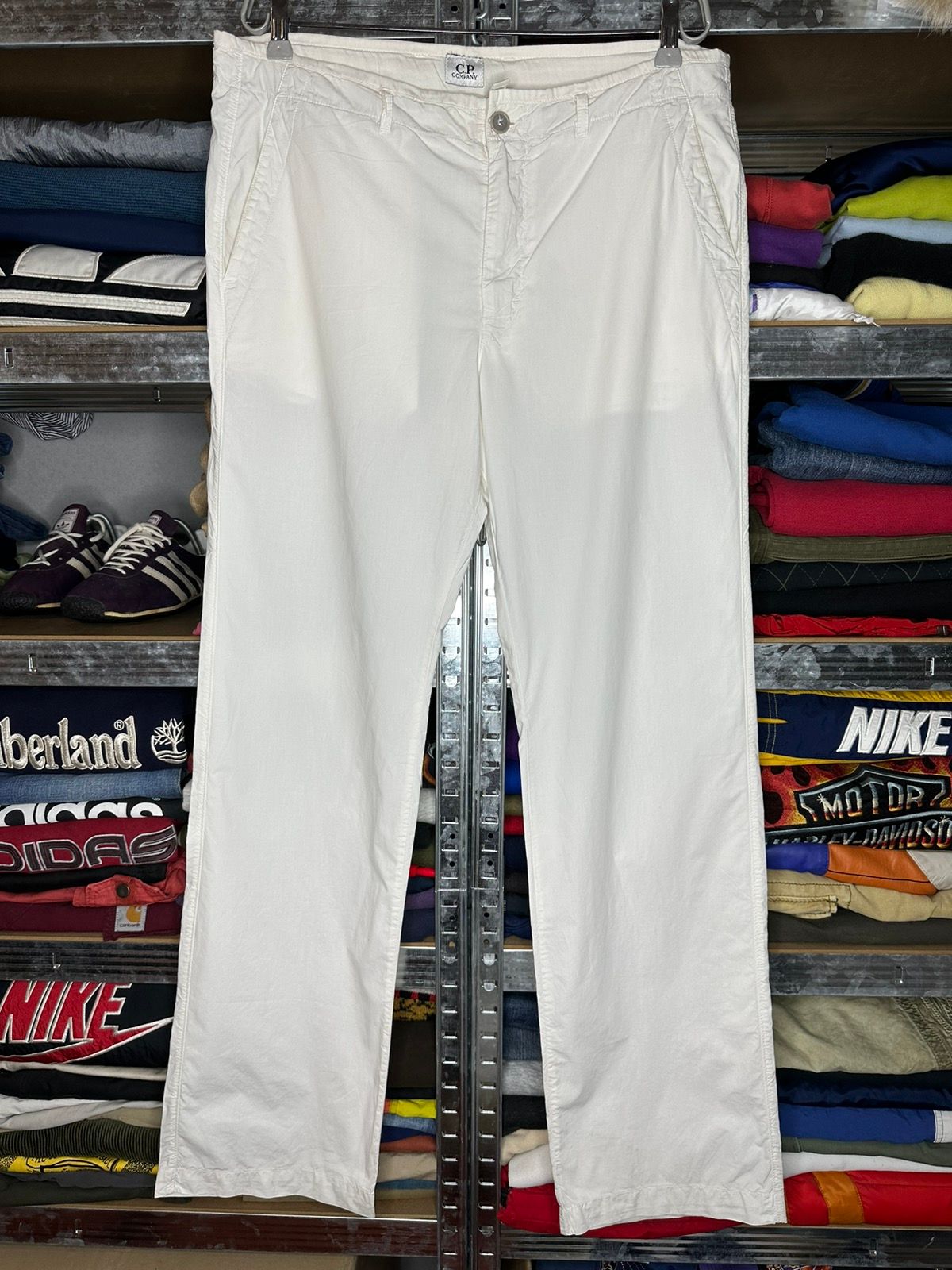 Pre-owned C P Company X Vintage S/s2008 Cp Company Y2k Casual Old Money Chinos Pants In White