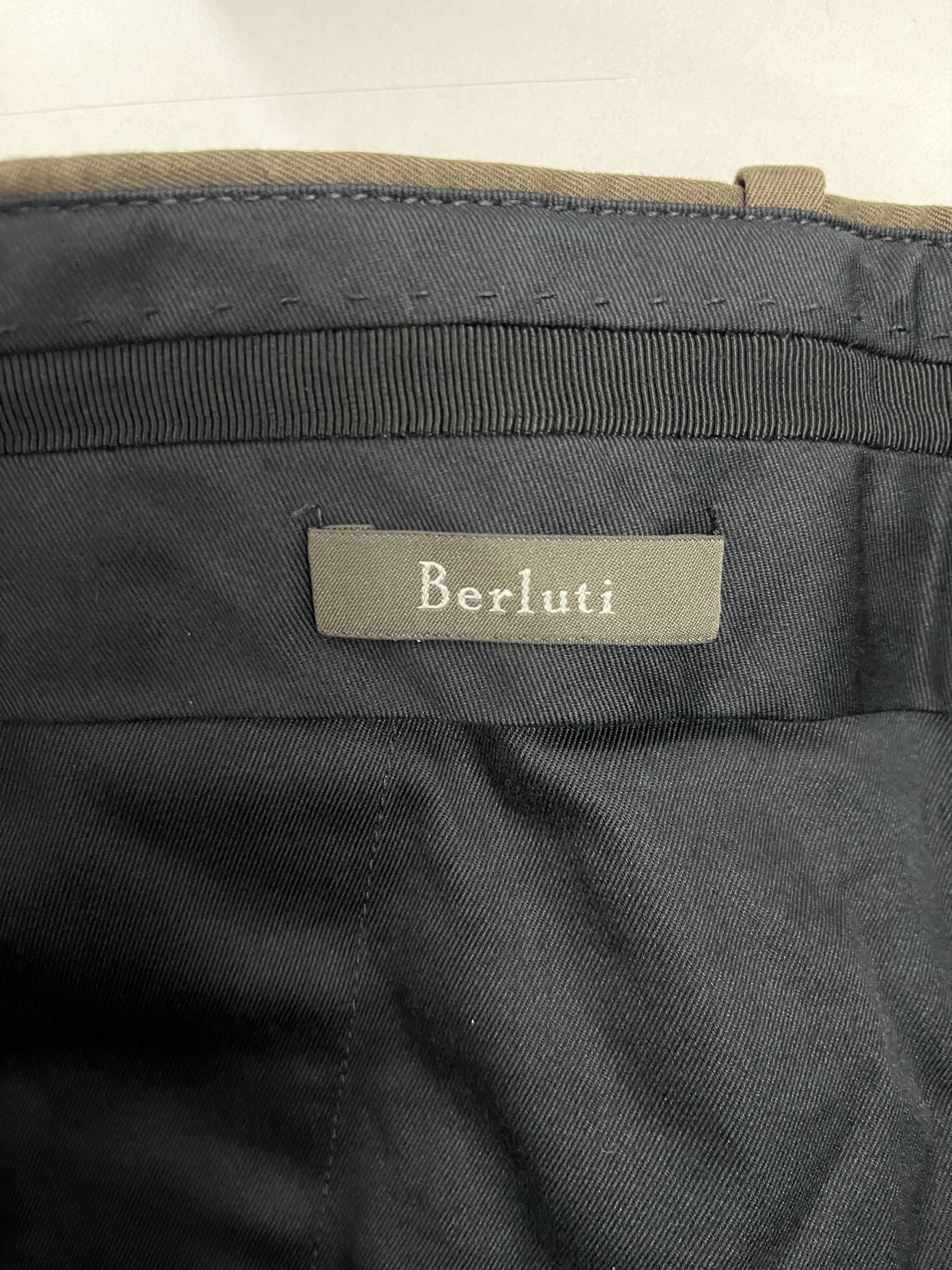 Berluti Berluti Olive Green Cotton Chino Pants Size US 36 / EU 52 - 3 Thumbnail