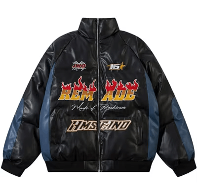 Japanese Brand × Vintage "Rem-77-Black-L" Leather Jacket Size US L / EU 52-54 / 3 - 1 Thumbnail