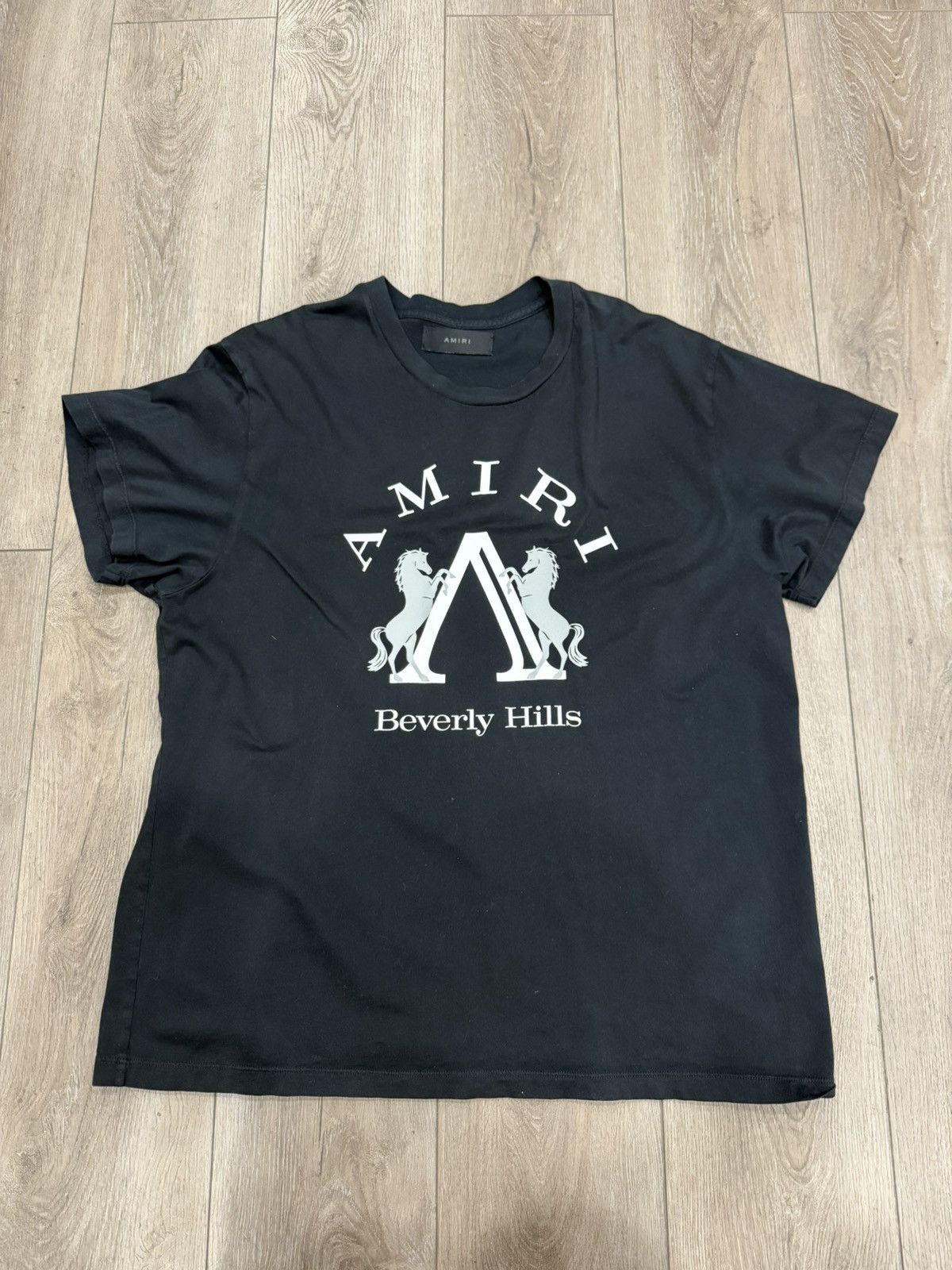 Amiri Beverly Hills Tシャツ ブラック ソフトな着心地 Amiri amiri beverly hills - Gem