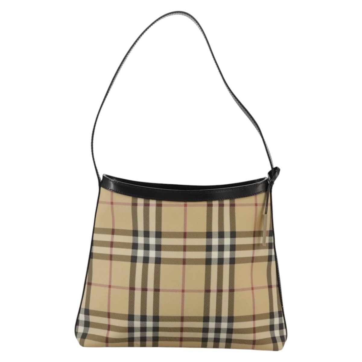 Burberry Nova Check Beige Canvas Shoulder Bag (Pre-Owned) Size ONE SIZE - 1 Thumbnail