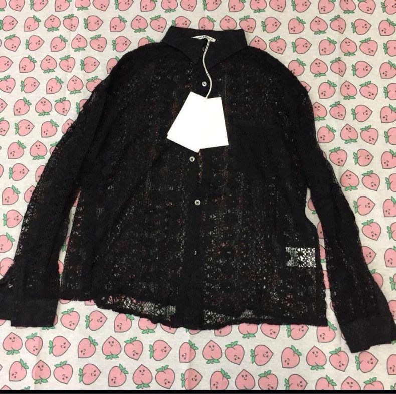 Our Legacy our legacy size 46 Hollow-out crocheted long-sleeved shirt Size US S / EU 44-46 / 1 - 1 Thumbnail