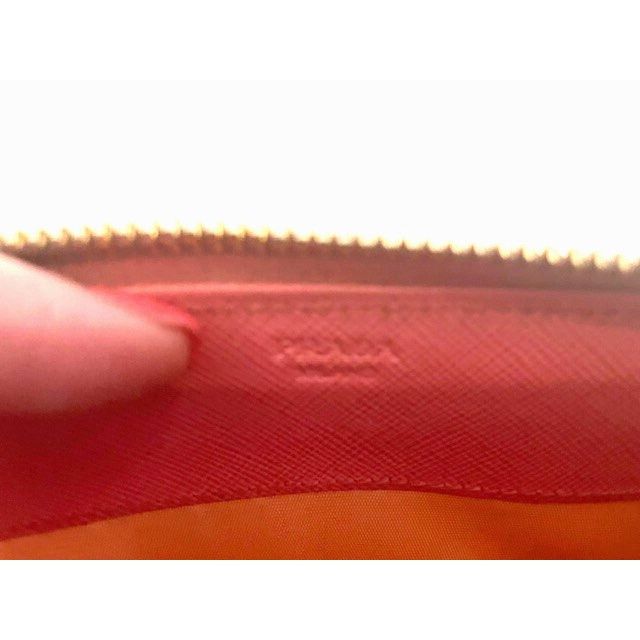 Prada Authentic Prada Long Wallet Round Zipper Pink Saffiano - Pre Size ONE SIZE - 8 Thumbnail