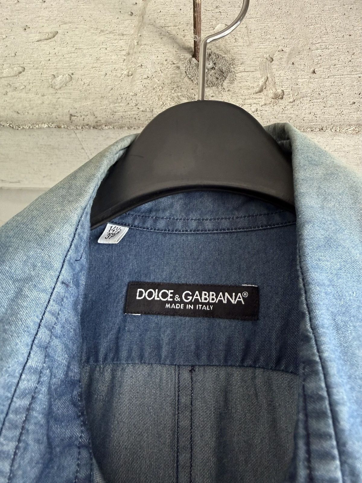 Dolce & Gabbana DOLCE&GABBANA 2005SS Eagle Embroidered Denim Shirt Jacket Size US S / EU 44-46 / 1 - 5 Thumbnail