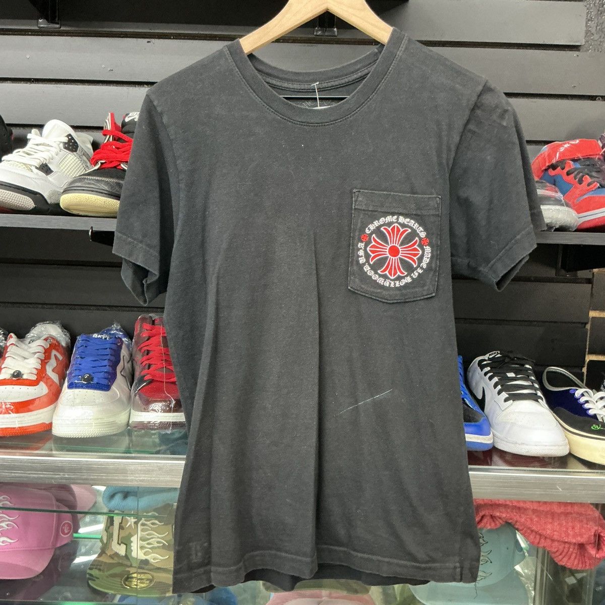 Chrome Hearts Chrome Hearts Red Plus Tee Sz S Size US S / EU 44-46 / 1 - 1 Thumbnail