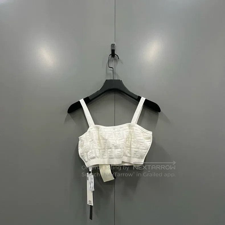 Fendi Fendi White Cutout FF Vest Size S / US 4 / IT 40 - 2 Thumbnail