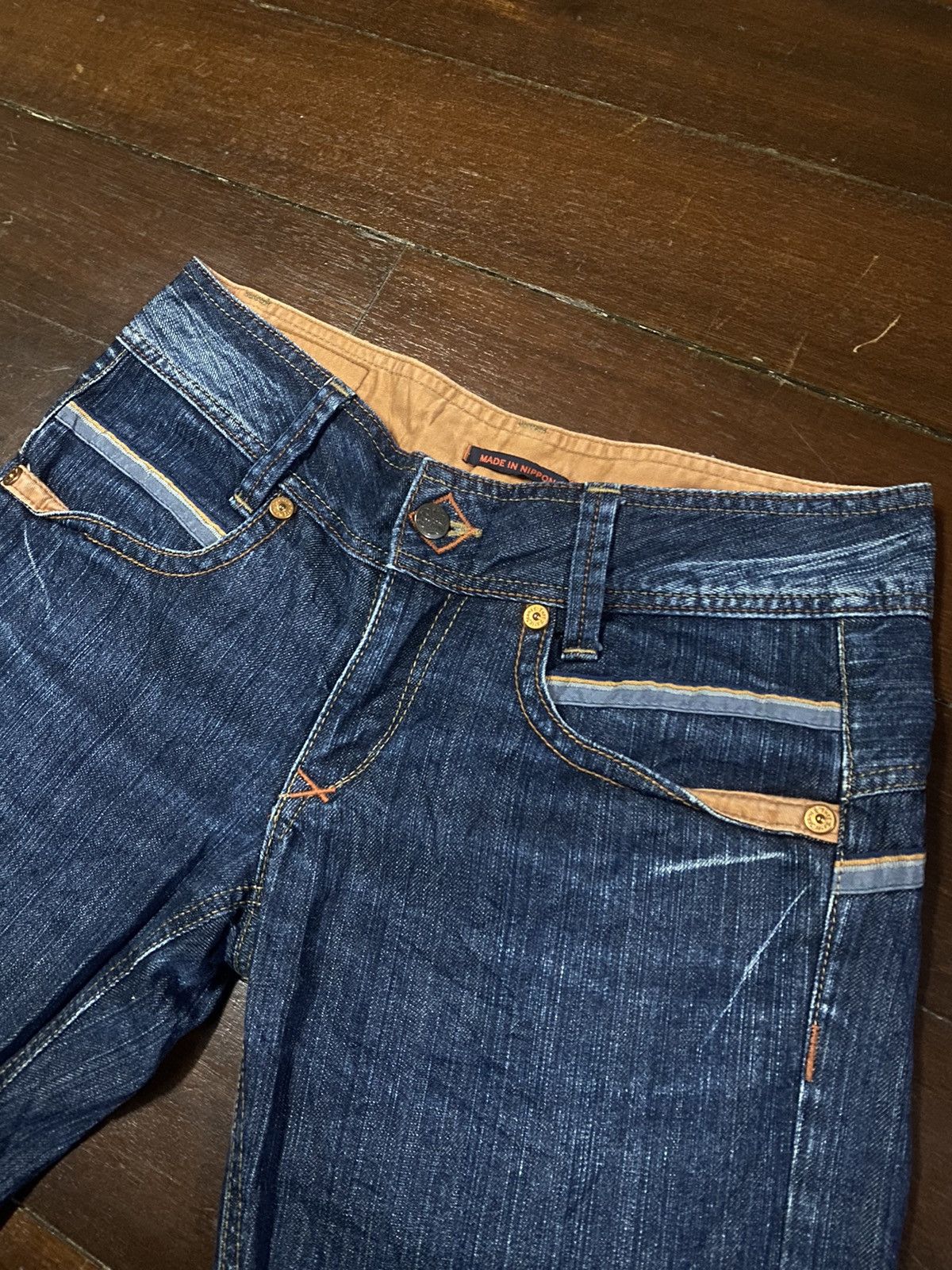 5351 POUR LES HOMMES × If Six Was Nine × Le Grande Bleu (L.G.B.) Flare Jeans ET MADE IN NIPPON Denim Jean Boot Cut wide leg Size US 33 - 6 Thumbnail