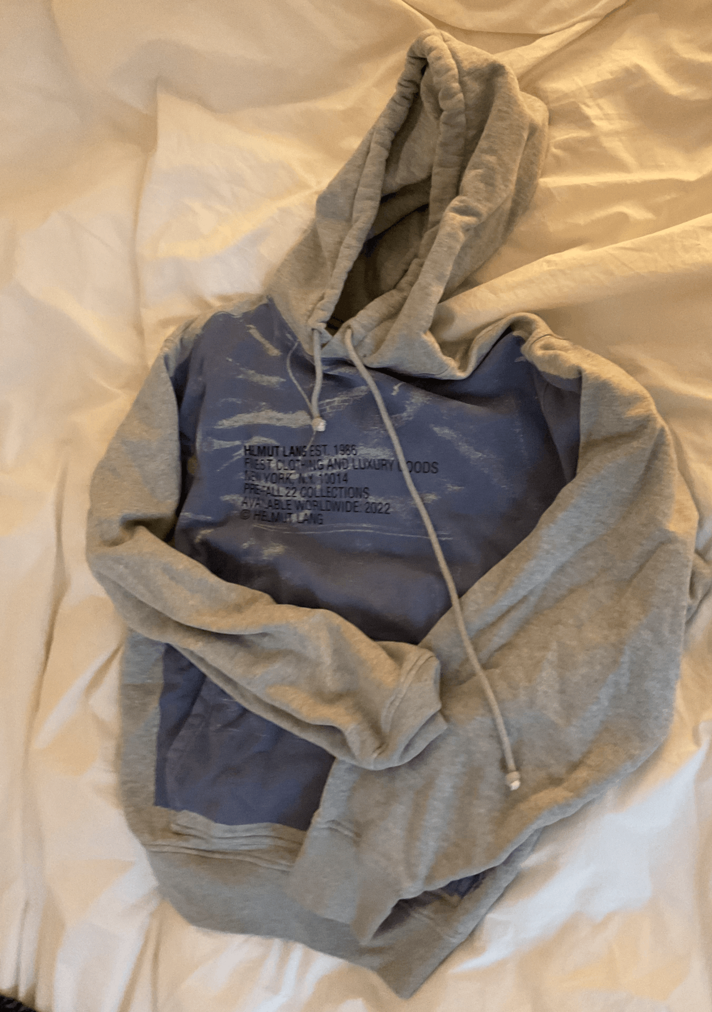 Helmut Lang Helmut Lang Grey and Purple Hoodie Size US M / EU 48-50 / 2 - 1 Thumbnail
