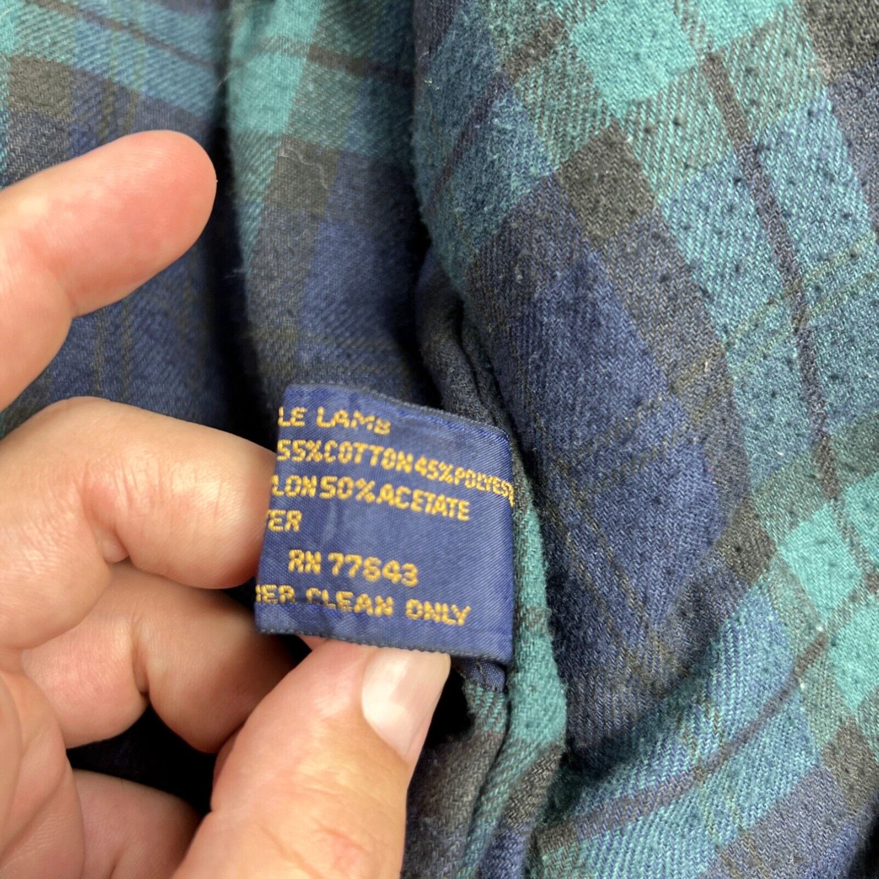Eddie Bauer Eddie Bauer Lamb Skin Leather Jacket Sz L Plaid Field Military Size US L / EU 52-54 / 3 - 7 Thumbnail