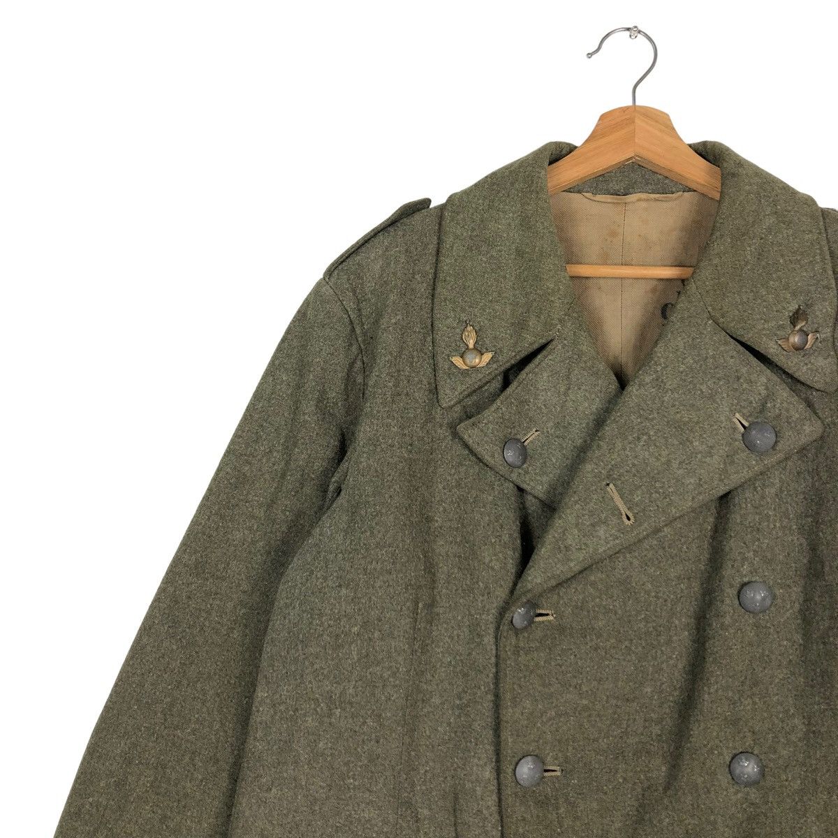 Vintage 🔥TRUE VINTAGE 1940 HEAVY LONG COATS JACKET WORLD WAR II Size US M / EU 48-50 / 2 - 5 Thumbnail
