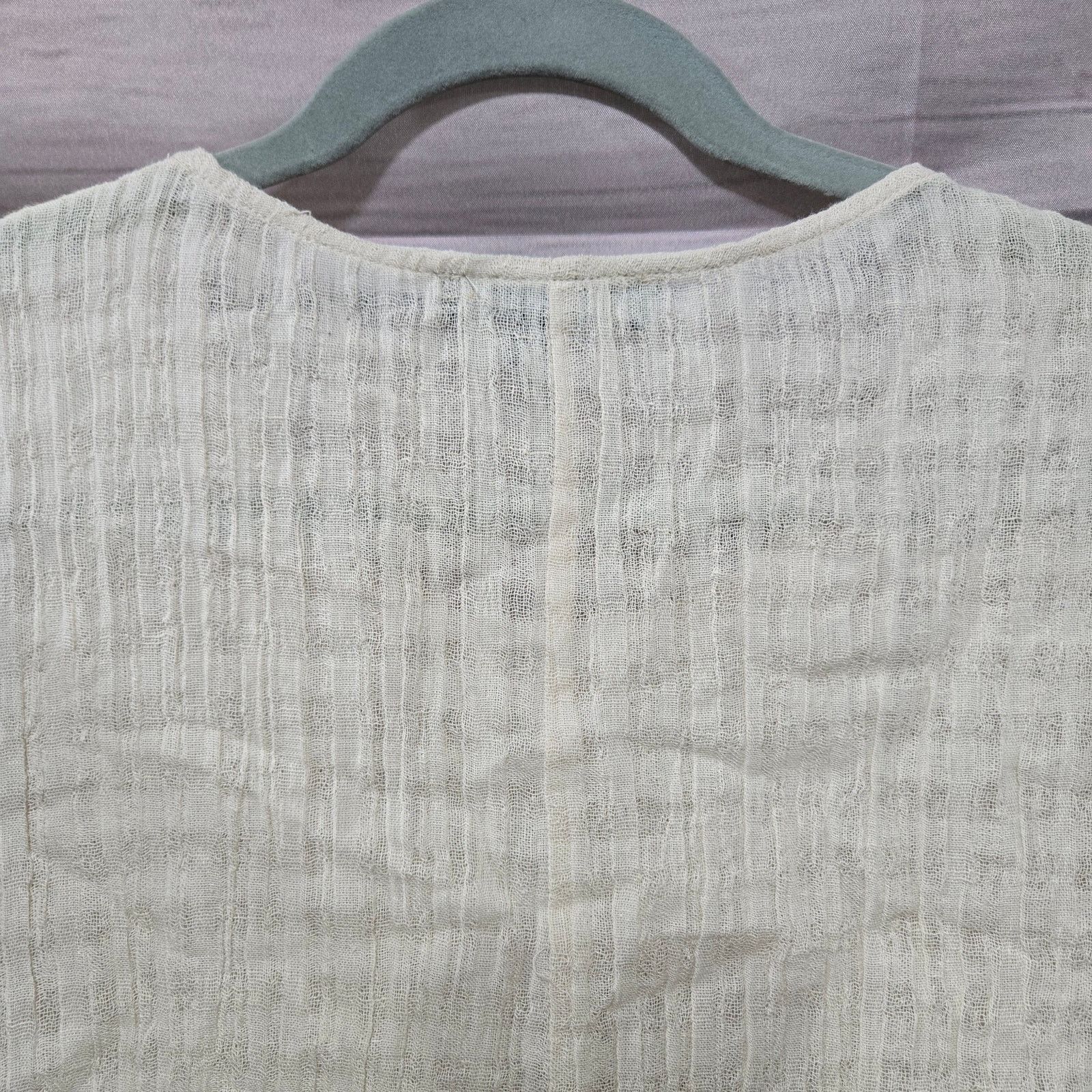 Other Cream Gauze Linen Peplum Blouse Size Small Size S / US 4 / IT 40 - 7 Thumbnail