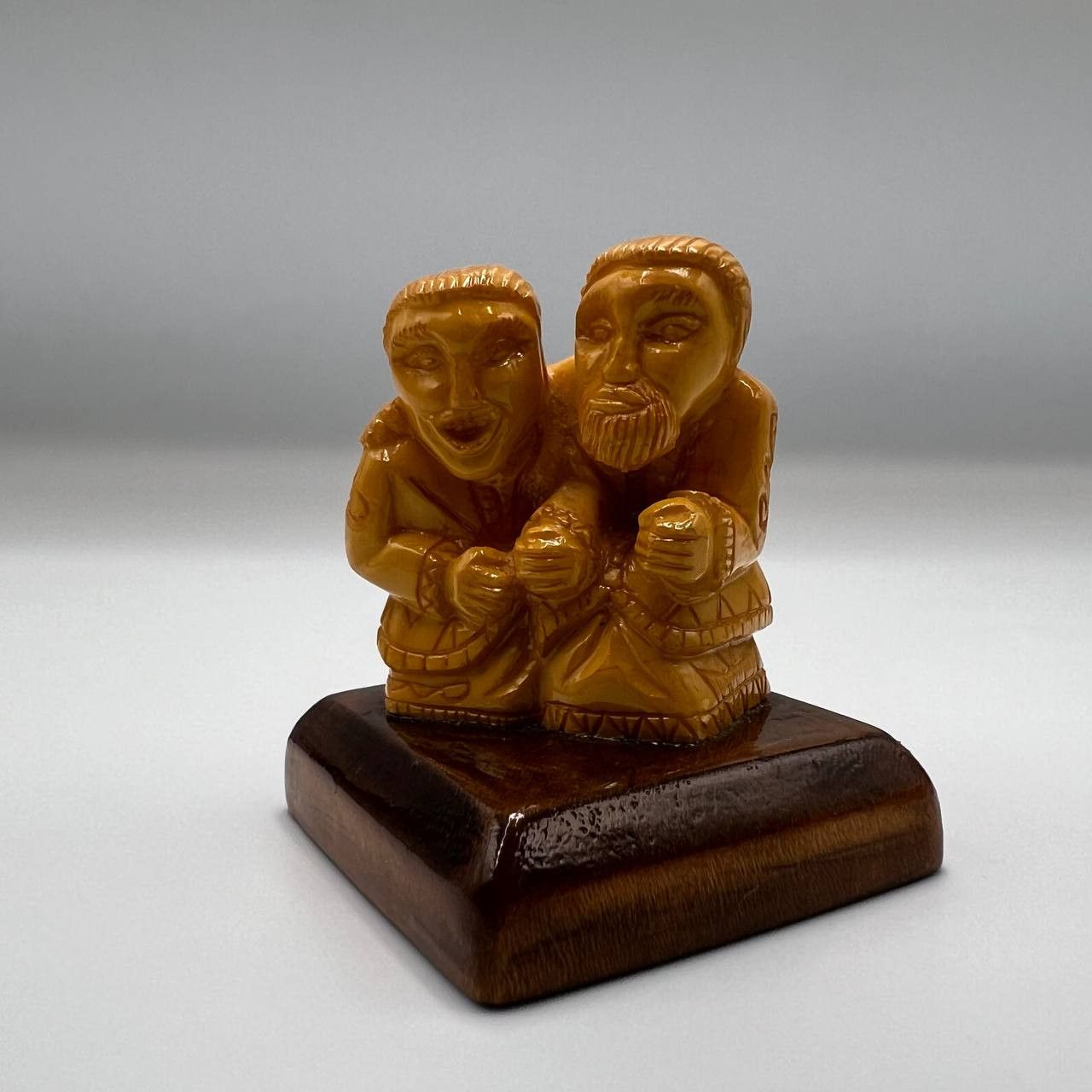 Vintage Vintage Miniature Hand Carved from Billiard Ball Figure Size ONE SIZE - 7 Thumbnail
