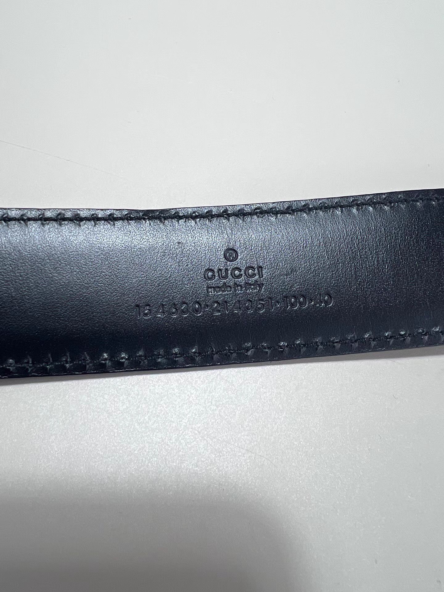 Gucci GUCCI Black Leather Belt Size ONE SIZE - 6 Thumbnail
