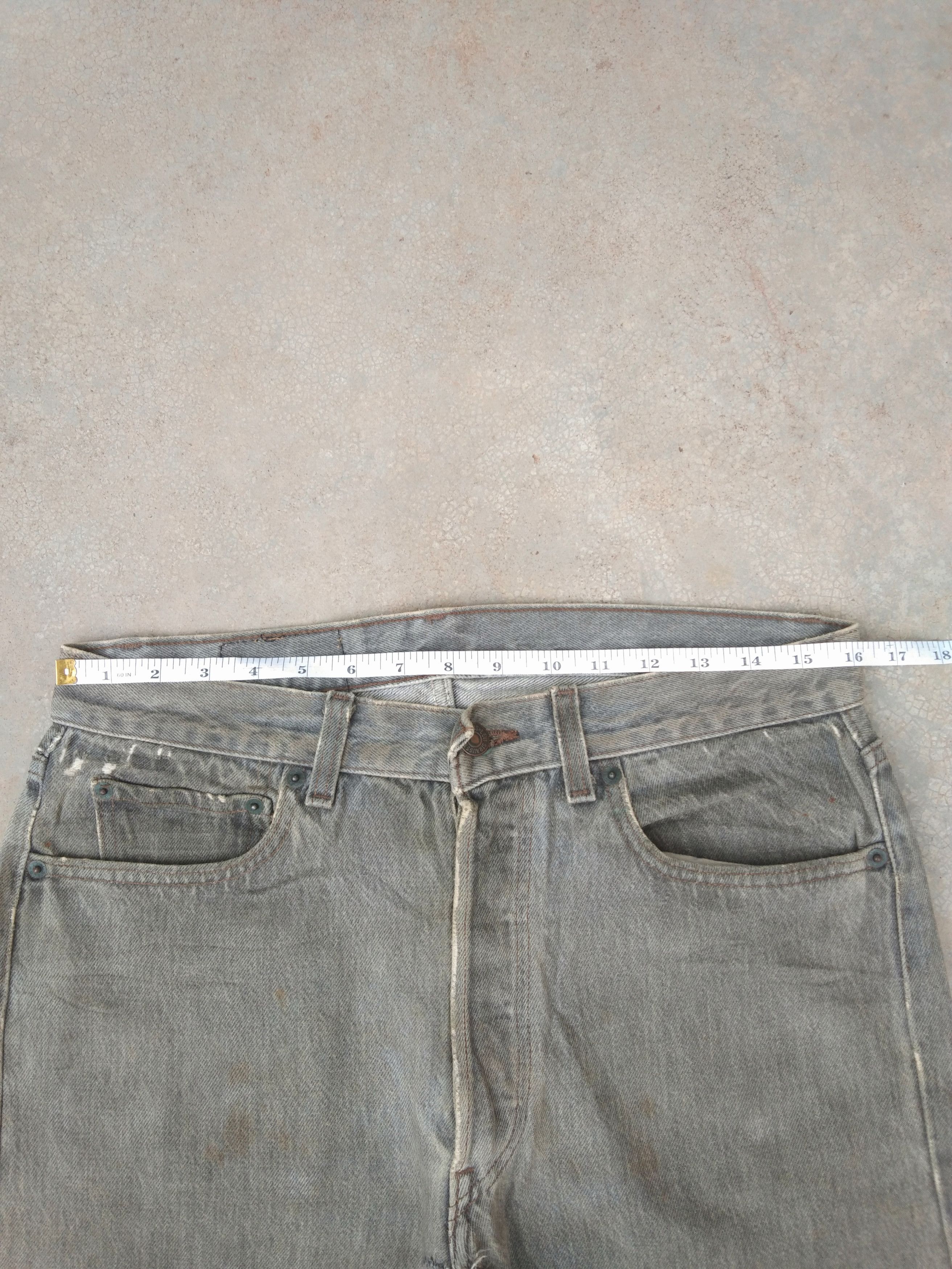 Levi's × Vintage 80s Vintage Levis 501 USA Rusty Grey Distressed Jeans 32x30 Size US 32 / EU 48 - 7 Thumbnail
