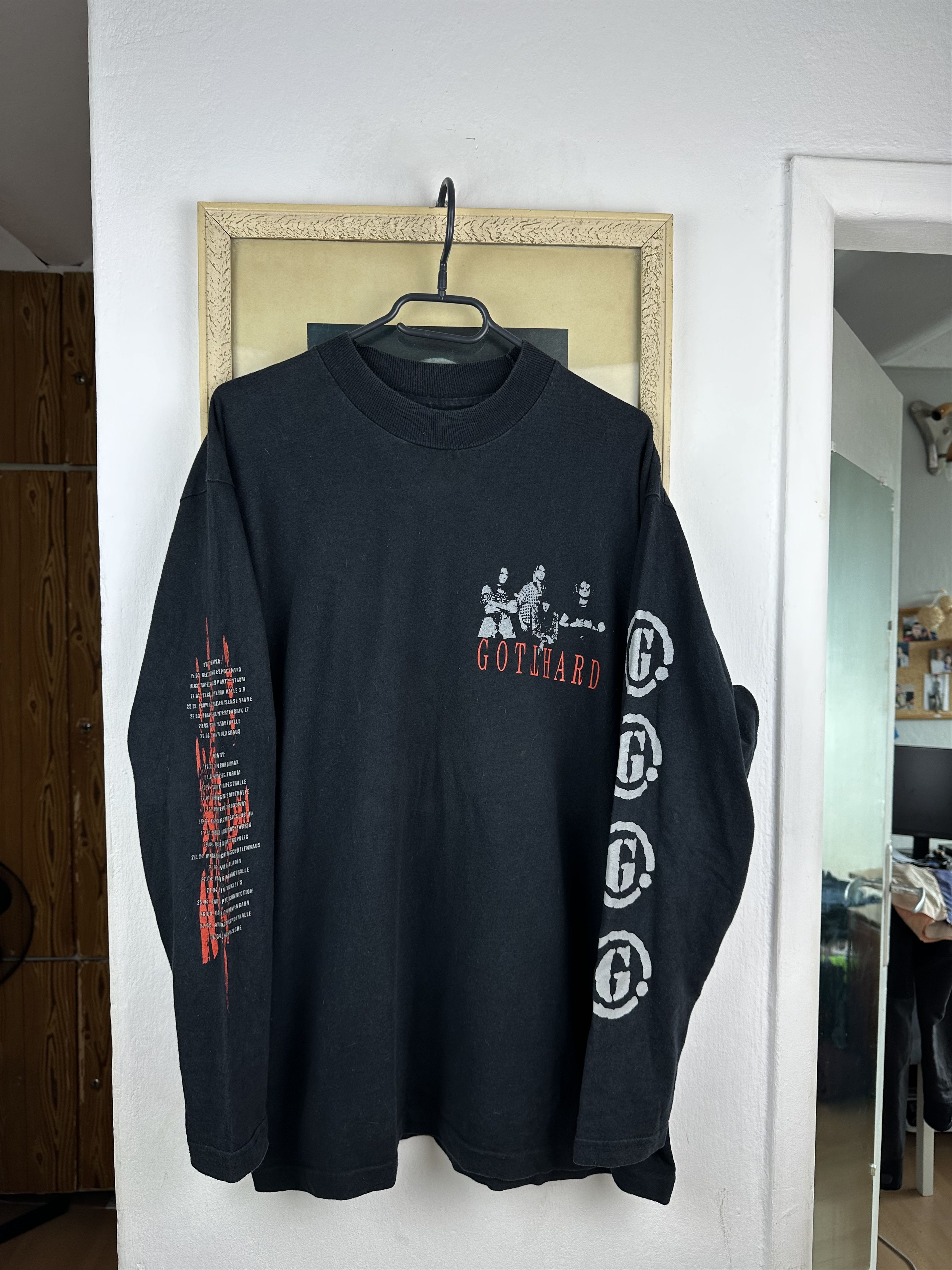 Band Tees Vintage GOTTHARD Rare Shirt Long Sleeve One Life Band Tee Size US L / EU 52-54 / 3 - 4 Thumbnail