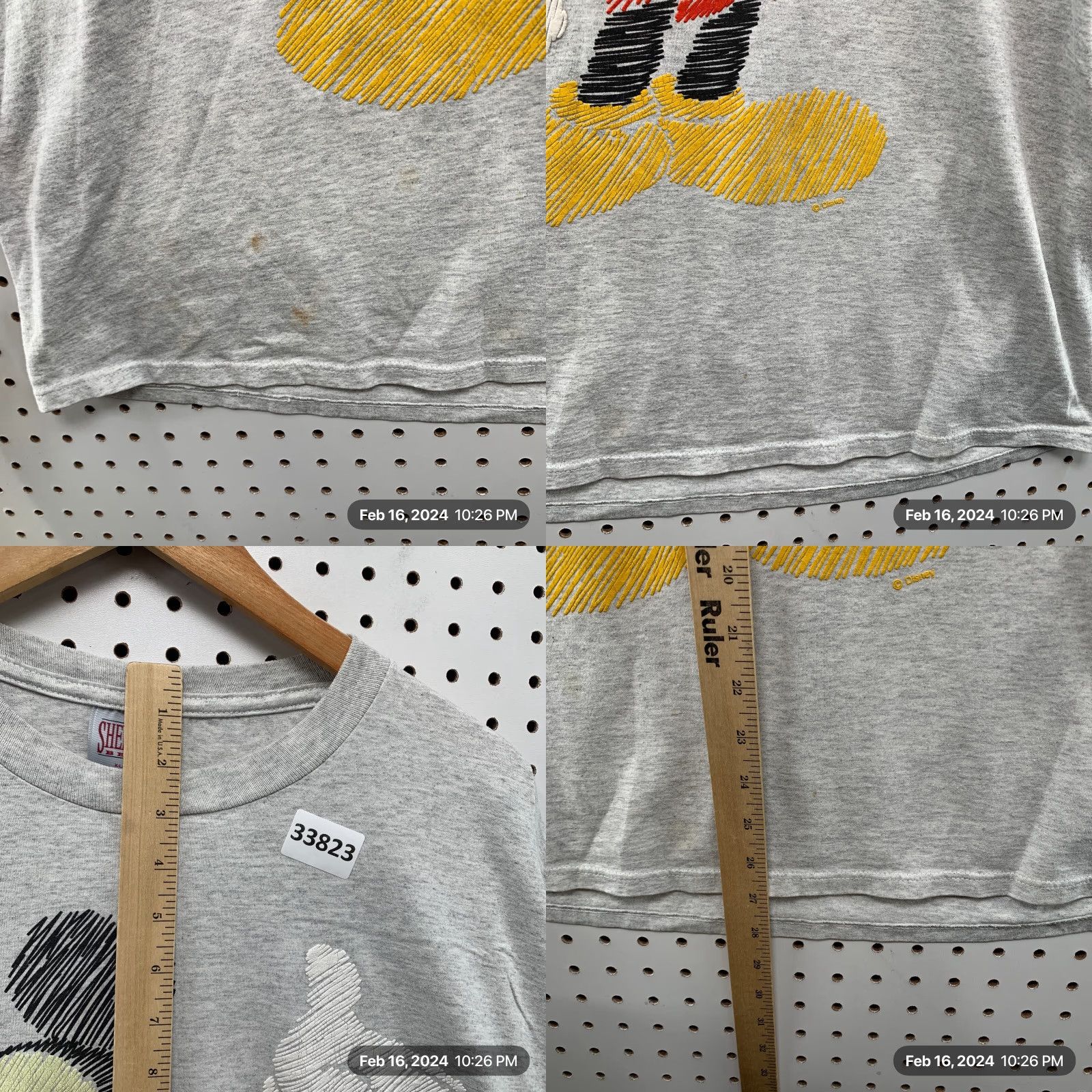 Vintage Vintage Mickey Mouse Florida Shirt Mens XL Gray Sherrys Best 24x29 Size US XL / EU 56 / 4 - 8 Thumbnail