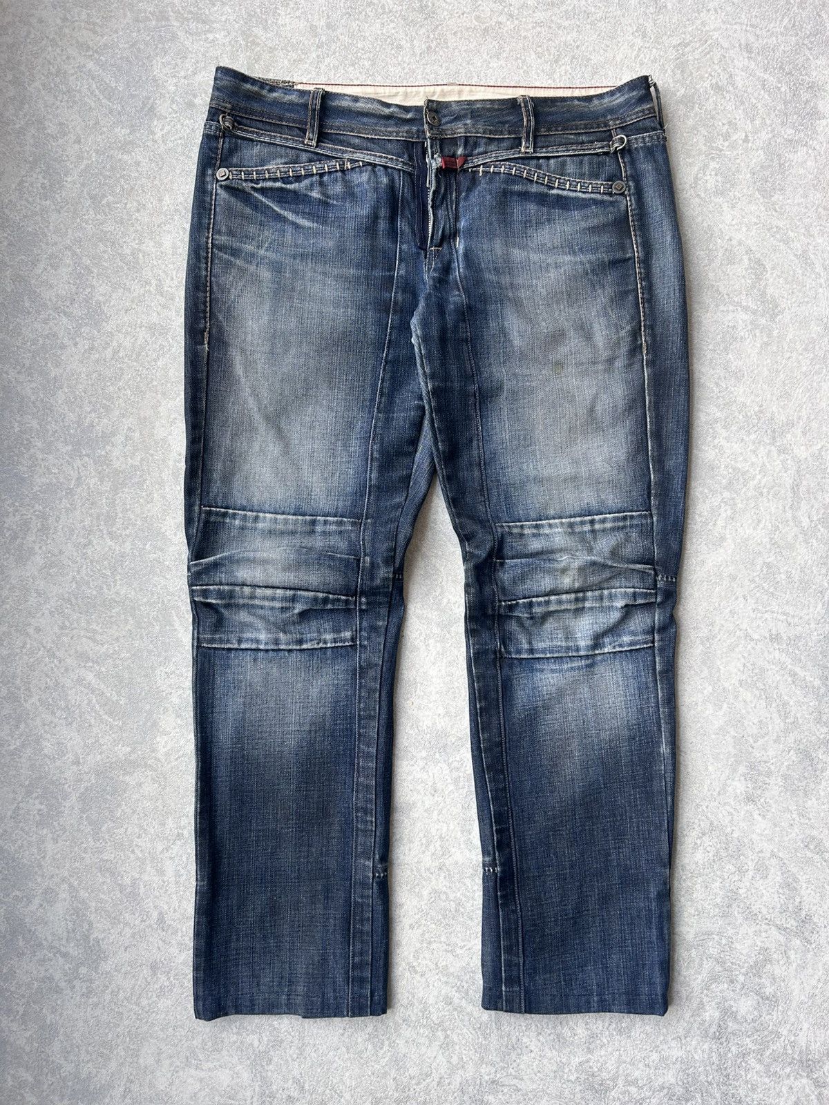 Marithe + Francois Girbaud Vintage Marithe Francois Girbaud Cropped Denim Jeans Size US 32 / EU 48 - 1 Thumbnail