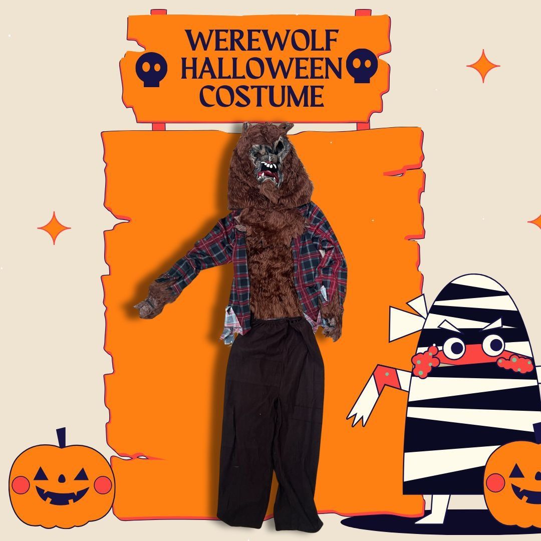 Other Werewolf Halloween Costume For Adults With Mask Shirt & Pant Size US M / EU 48-50 / 2 - 1 Thumbnail