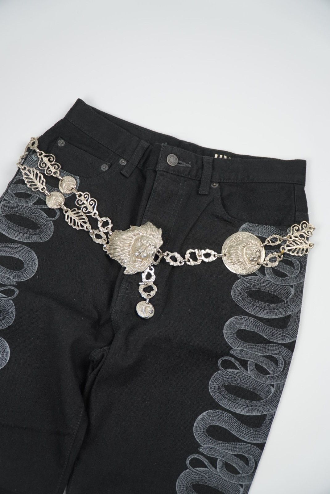 Versace Archive Versus Versace Silver Lion Head Body Jewelry Size ONE SIZE - 3 Thumbnail