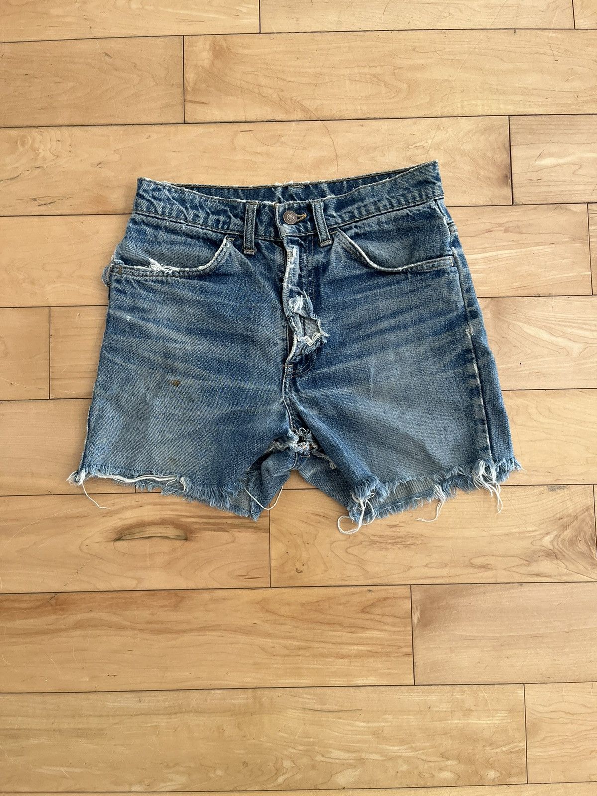 Levi's Vintage Clothing Vintage Levi's Orange tab Heavily Distressed Cut Off Short Size US 28 / EU 44 - 1 Thumbnail