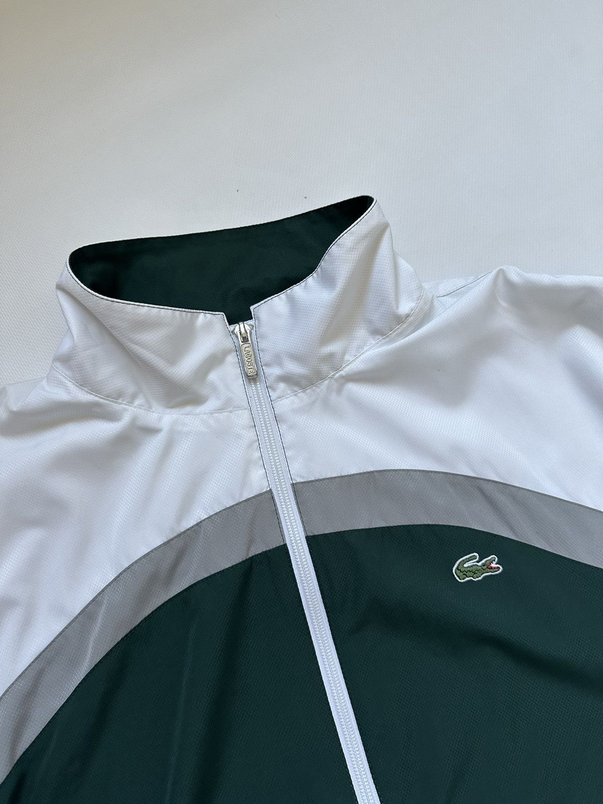 Lacoste Vintage Lacoste Full Zip Nylon Jacket Size US XL / EU 56 / 4 - 6 Thumbnail