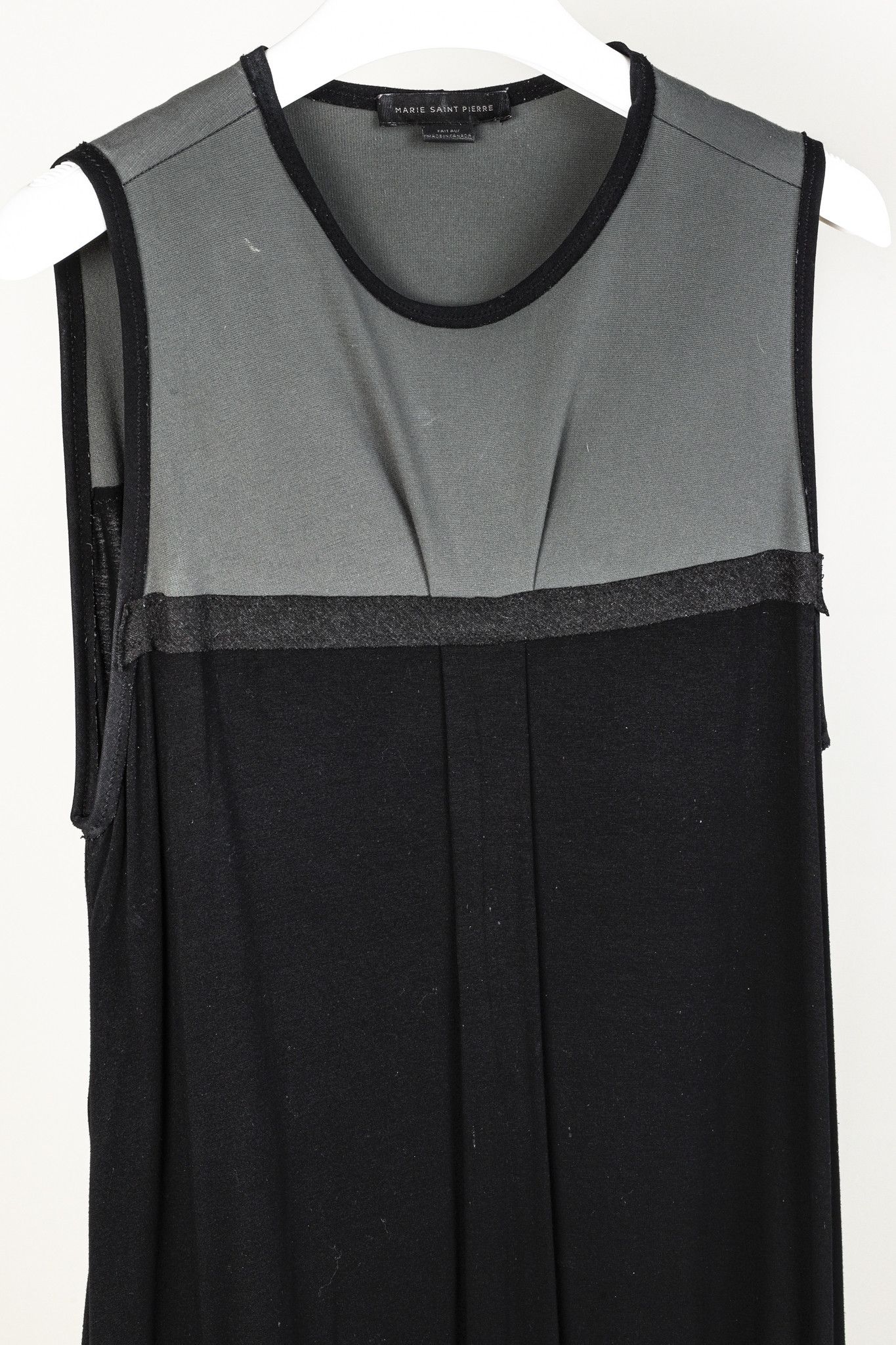 Marie Saint Pierre Marie Saint Pierre Black Jersey Sleeveless Maxi Dress Size L / US 10 / IT 46 - 3 Thumbnail
