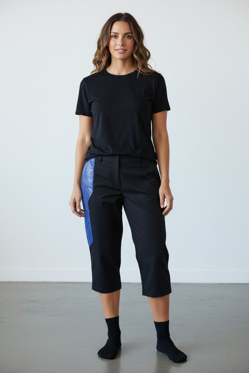 Other Leather Pants Electric Blue Cropped Pants Size US 32 / EU 48 - 3 Thumbnail