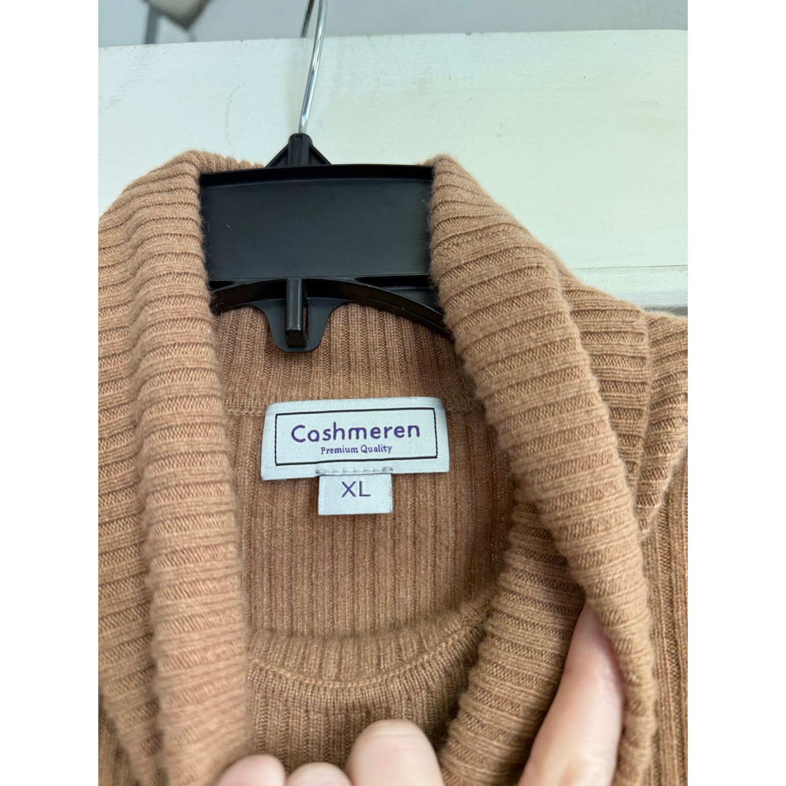Autumn Cashmere Cashmeren Light Brown LongSleeve Turtleneck Sweater Sz XL GS Size XL / US 12-14 / IT 48-50 - 3 Thumbnail