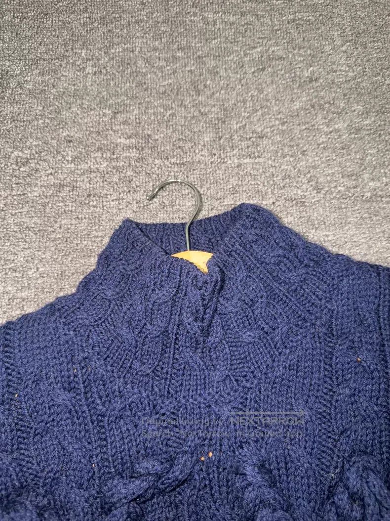 Loewe Loewe Classic cable logo high neck long sleeve sweater, bl Size US XS / EU 42 / 0 - 7 Thumbnail