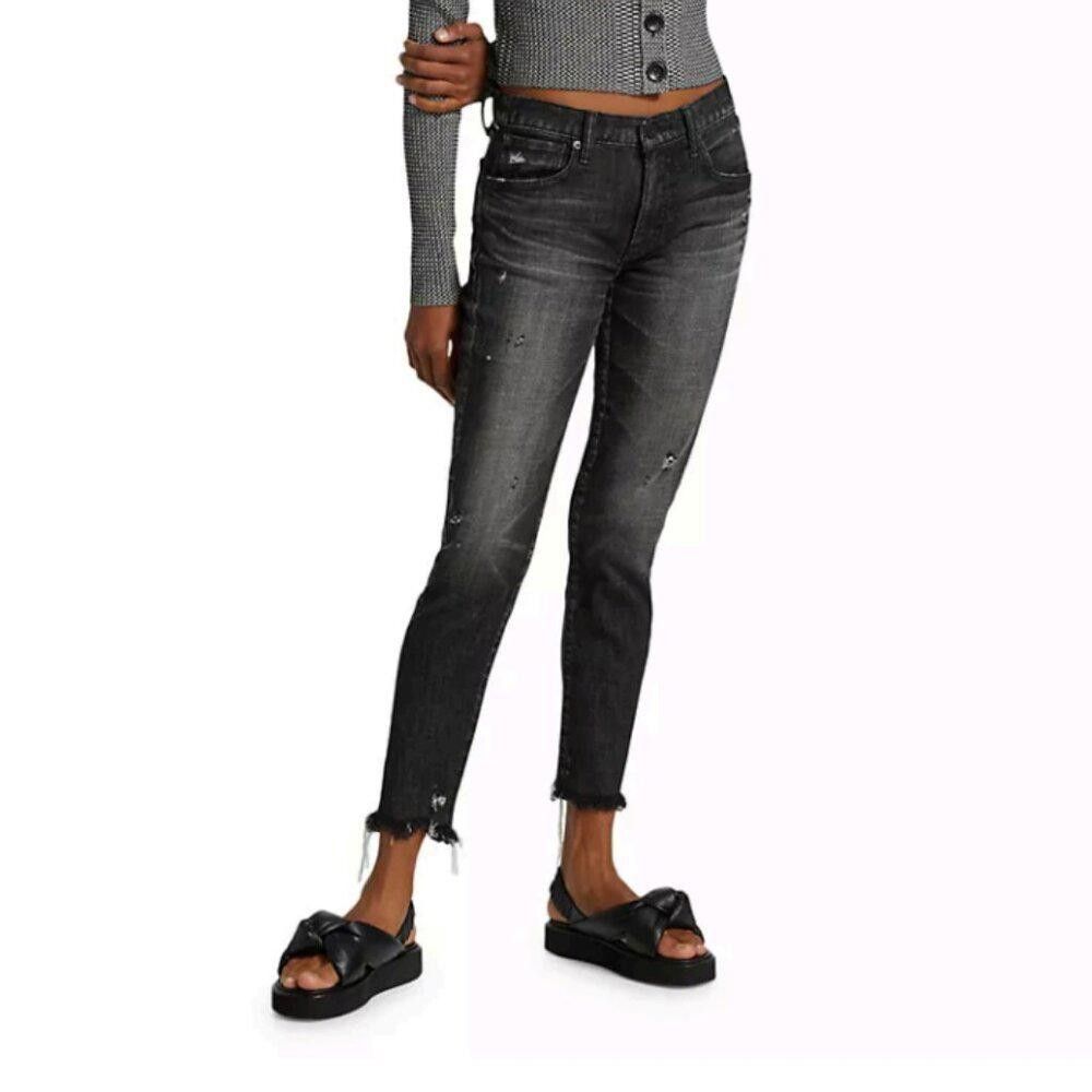 MOUSSY Moussy Vintage Diana Distressed Stretch Skinny Ankle Jeans Size 25" / US 0 / IT 36 - 3 Thumbnail