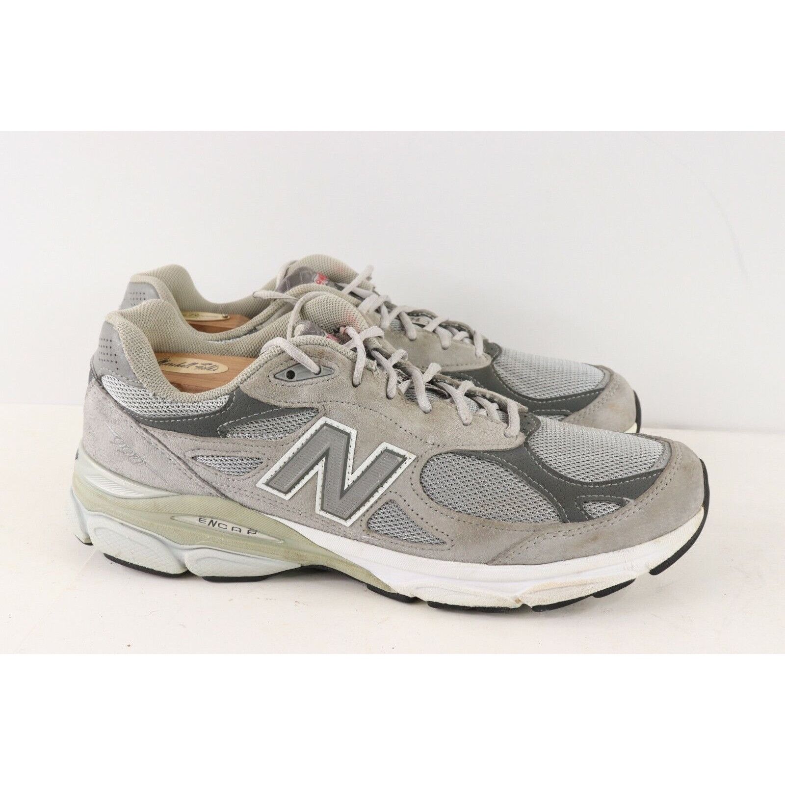 New Balance × Vintage Vintage New Balance 990 Spell Out Suede Dad Shoes Sneakers Size ONE SIZE - 5 Thumbnail