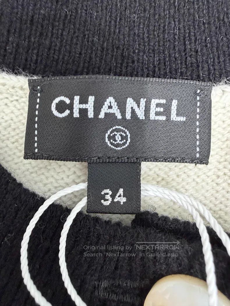 Chanel Chanel White and black contrast colour bow gold buckle cas Size XXS / US 00 / IT 34 - 5 Thumbnail