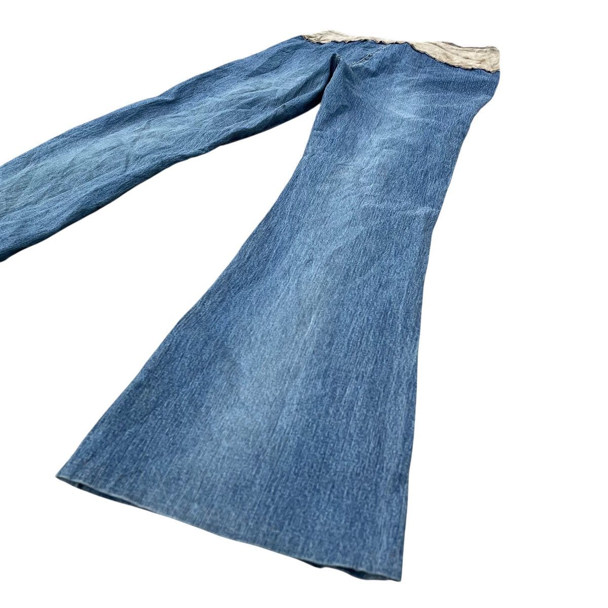 Hysteric Glamour ANGELS WASHED GENUINE LEATHER BELT FLARE PANTS Size 26" / US 2 / IT 38 - 10 Thumbnail