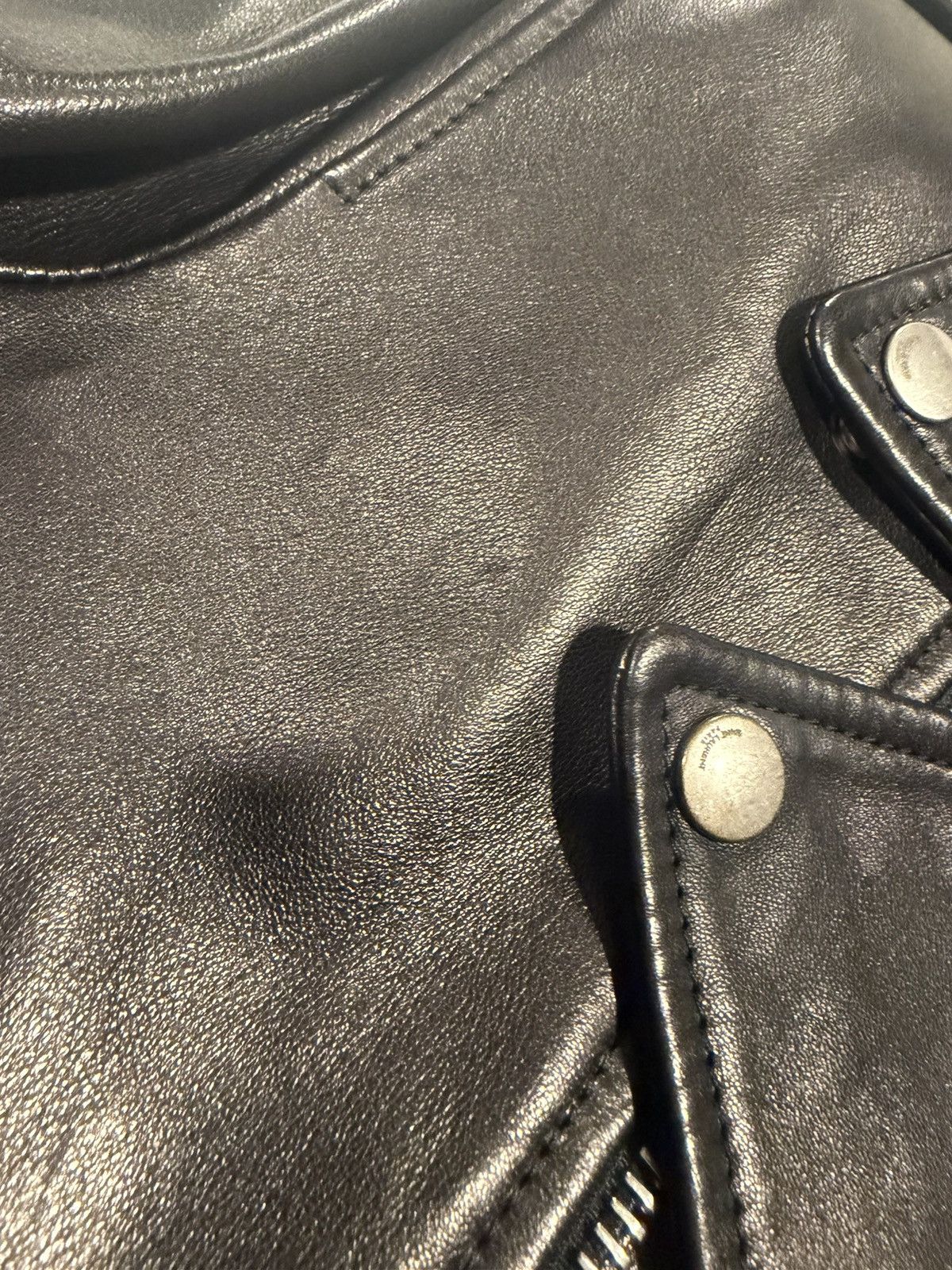 Saint Laurent Paris Saint Laurent Hedi Slimane leather jacket. 56/XL. Size US XL / EU 56 / 4 - 15 Thumbnail