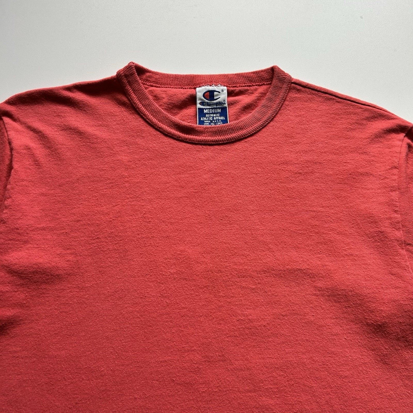 Vintage 90s Champion T Shirt Medium Boxy Faded Single Stitch