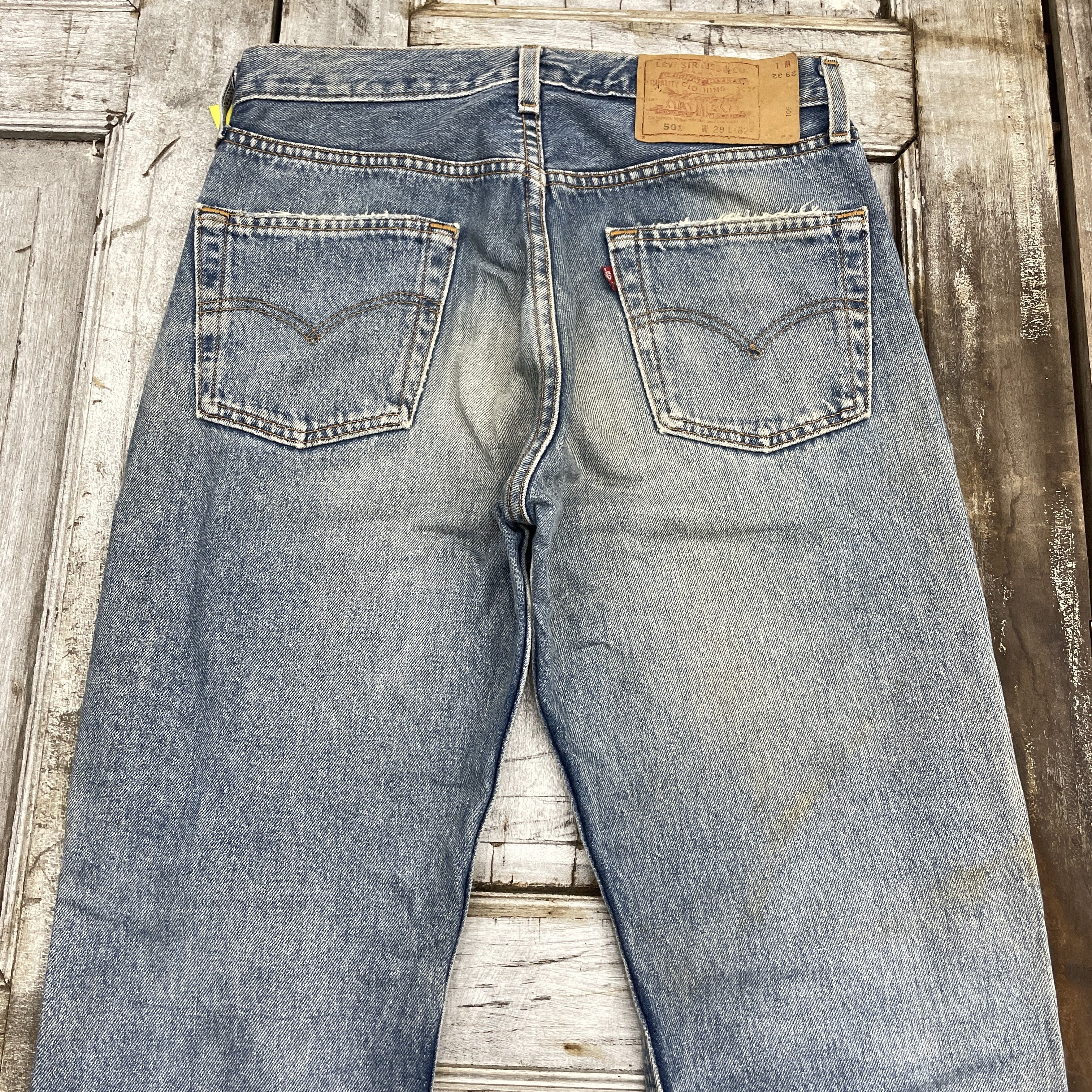 Levi's × Vintage Vintage Levi's 501 Faded Distressed Jeans-WC313 Size US 29 - 4 Thumbnail
