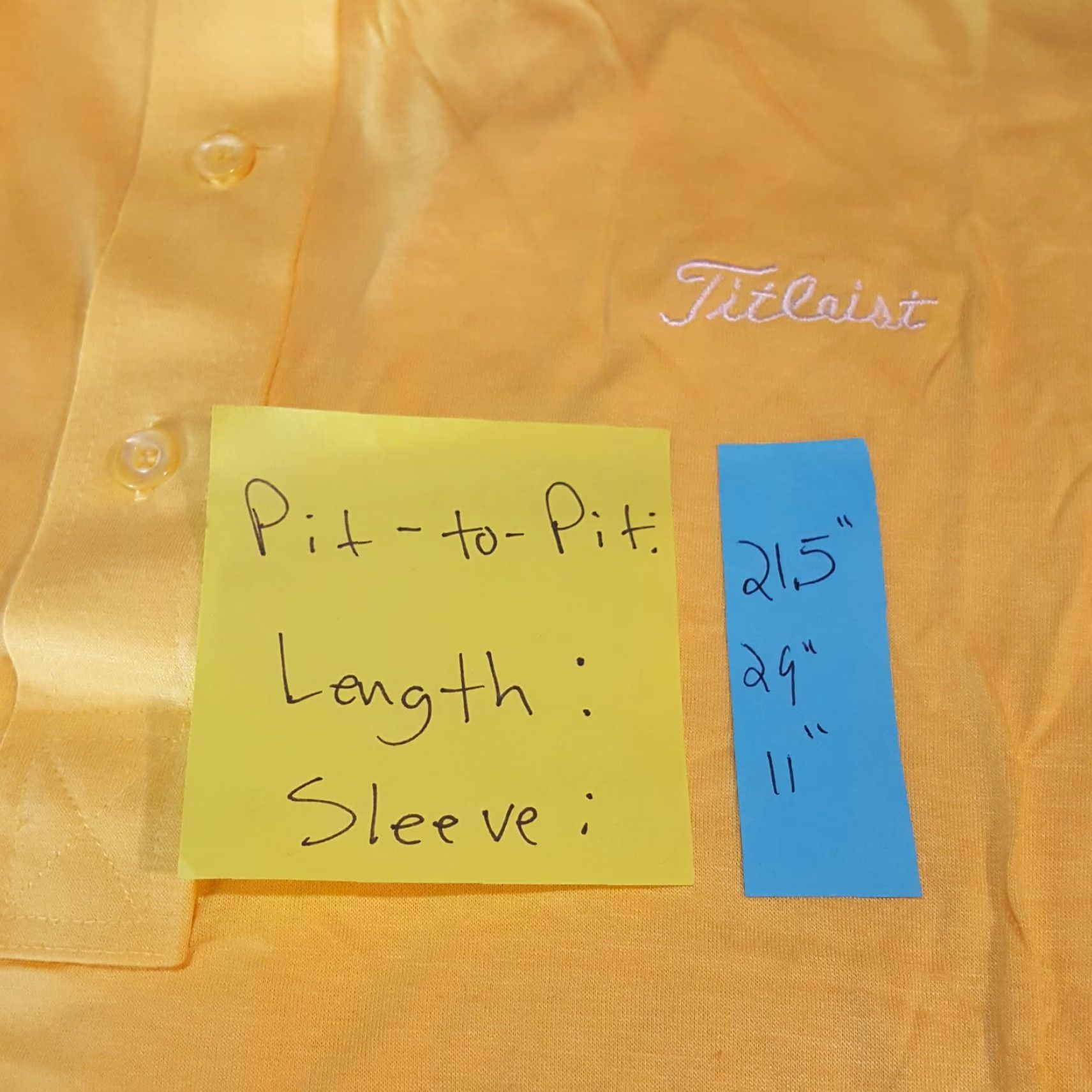 Titleist Titleist Golf Polo Shirt Men's Large Yellow Short Sleeve Collared PGA Pullover VINTAGE Size US L / EU 52-54 / 3 - 6 Thumbnail