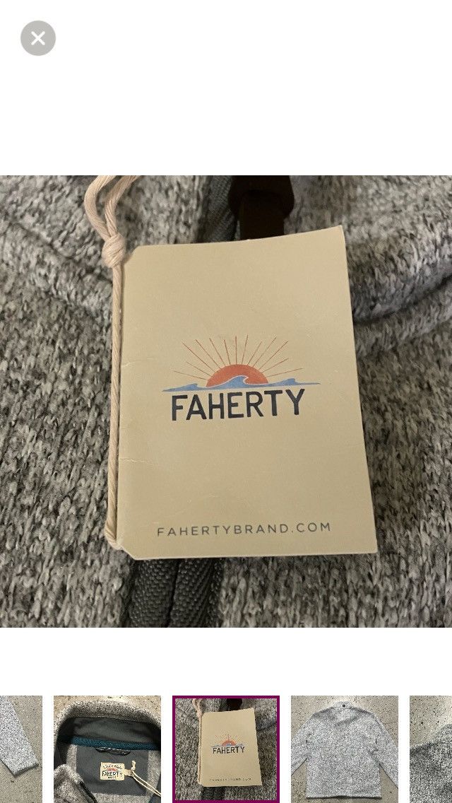 Faherty Faherty Full Zip Fleece Sweater MKH2342 Large Size US L / EU 52-54 / 3 - 8 Thumbnail