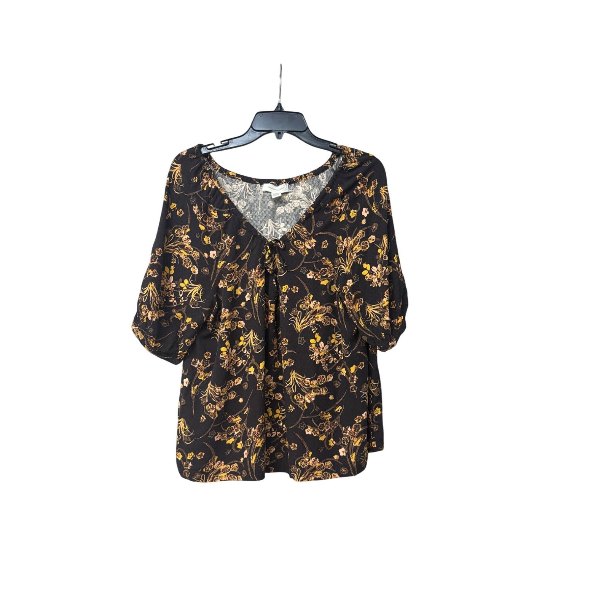 Treasure & Bond Treasure & Bond Women’s Elbow Sleeve Printed Peasant Top, Br Size XS / US 0-2 / IT 36-38 - 9 Thumbnail