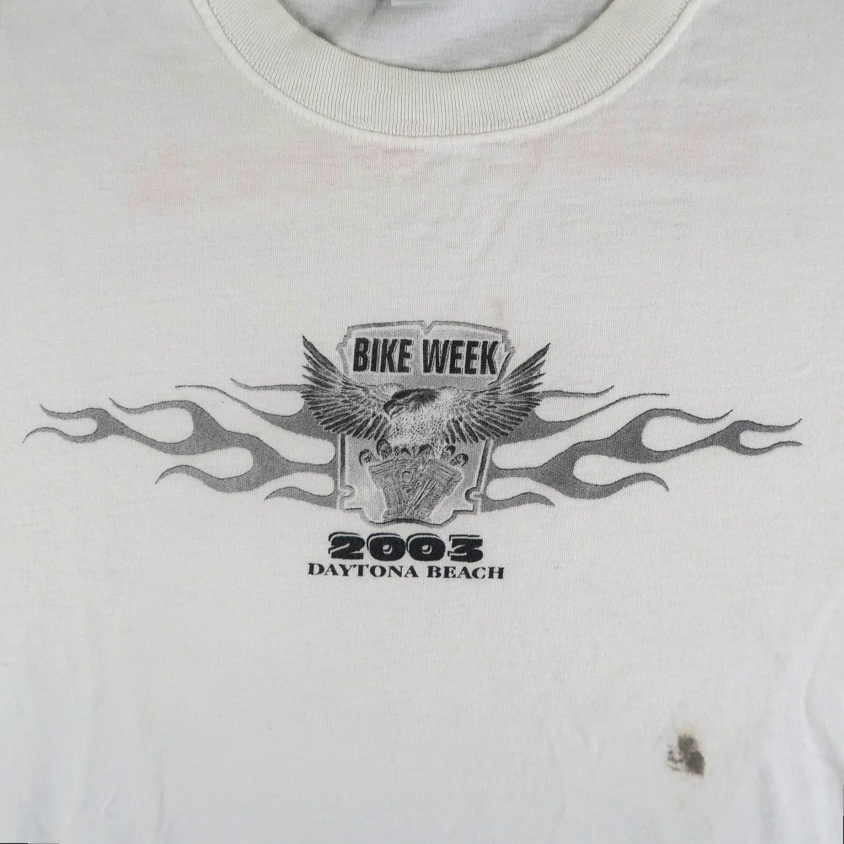 Vintage VINTAGE Y2K Bike Week T Shirt Mens XL White Daytona Beach 2003 AllSport Biker Size US XL / EU 56 / 4 - 3 Thumbnail