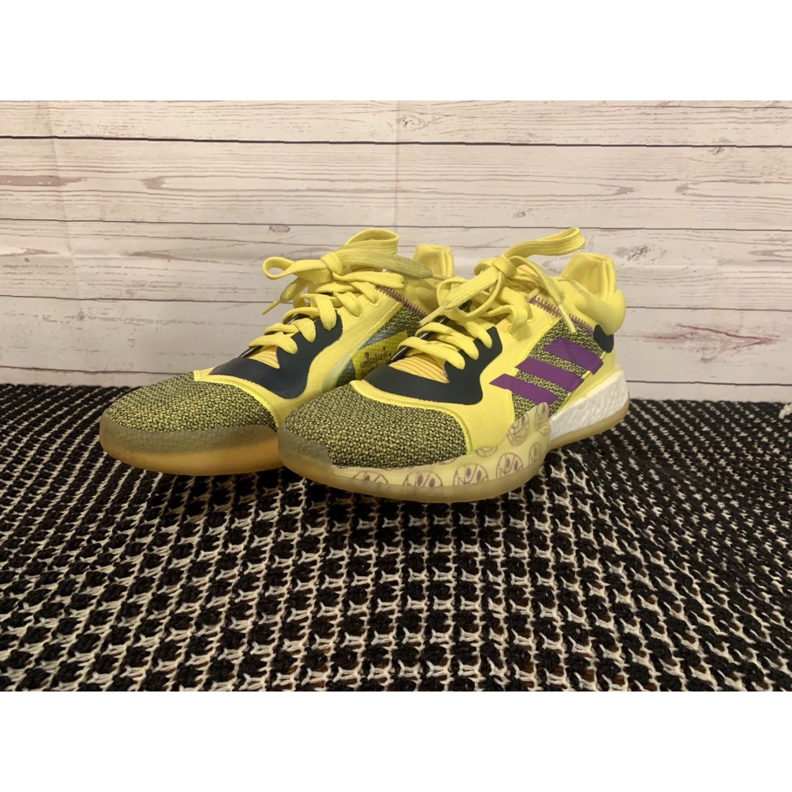 Adidas adidas Men Sneaker Basketball Club Marquee Boost Lakers LowTop G27743 8 Yellow Urban Athletic Shoe Shoes Mens Size 8 Size US 8 / EU 41 - 4 Thumbnail