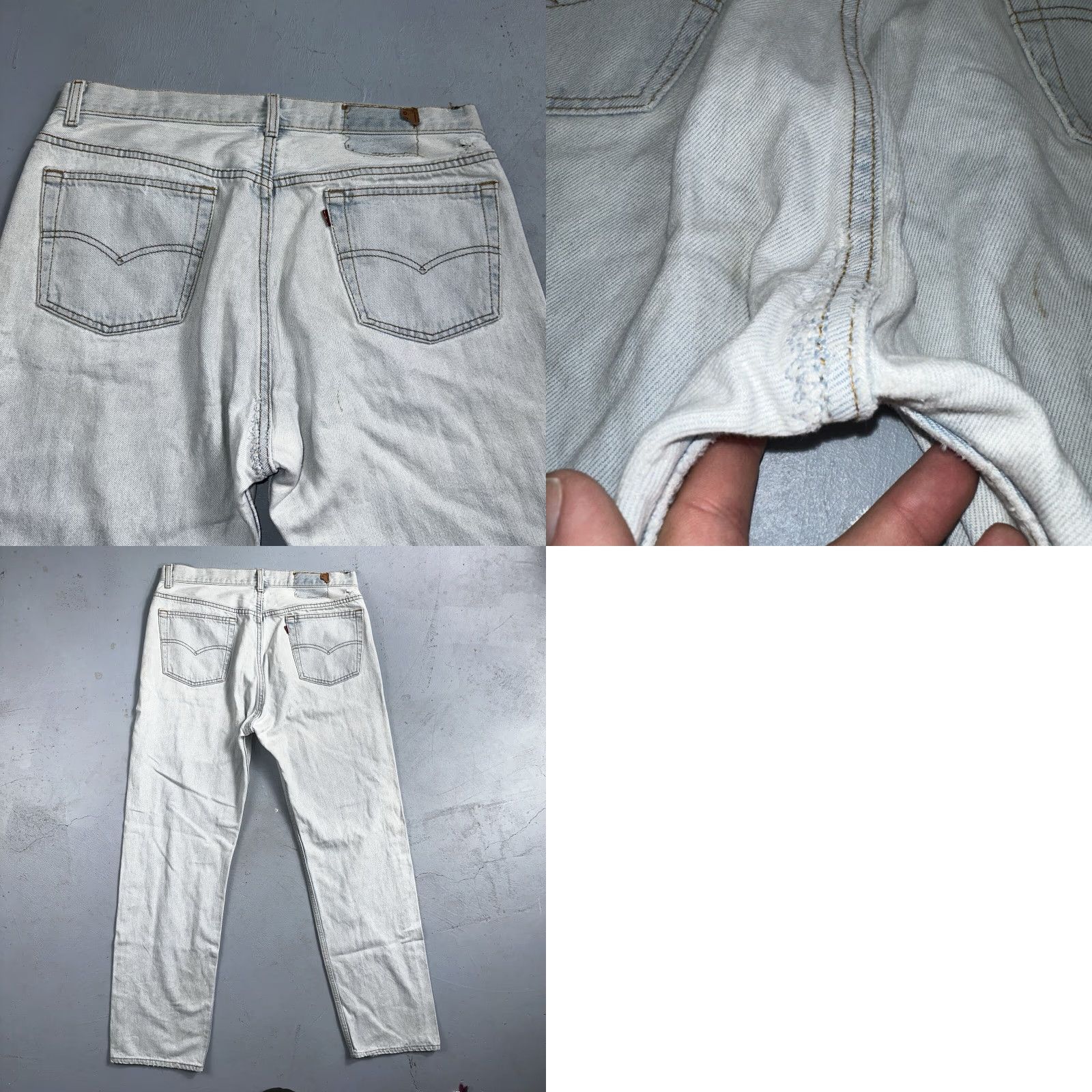 Levi's VINTAGE Levi's 501 Jeans Men 36x32 Light Wash Straight 90s USA 501 Series Classic Comfort Jeans (Light) Size US 36 / EU 52 - 10 Thumbnail