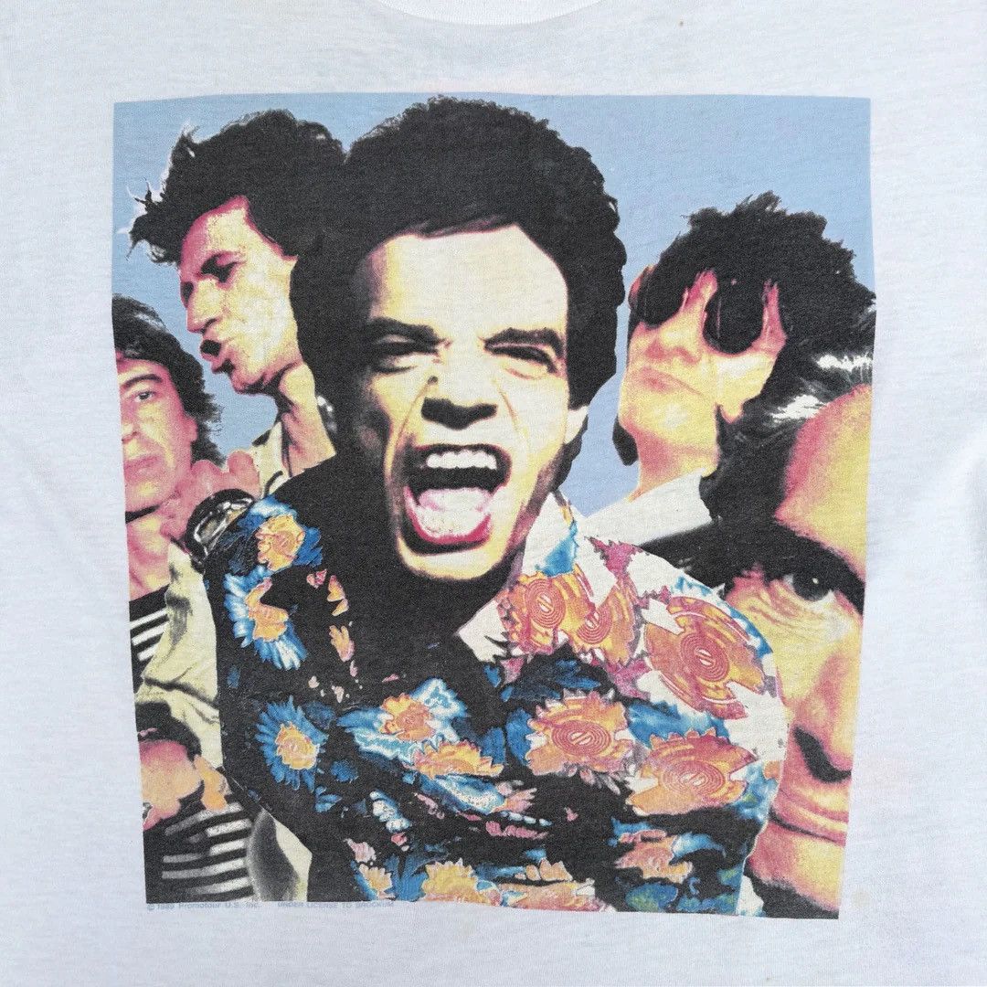 Band Tees The Rolling Stones 1989 89 Vintage Steel Wheels Band T-Shirt Size US L / EU 52-54 / 3 - 3 Thumbnail