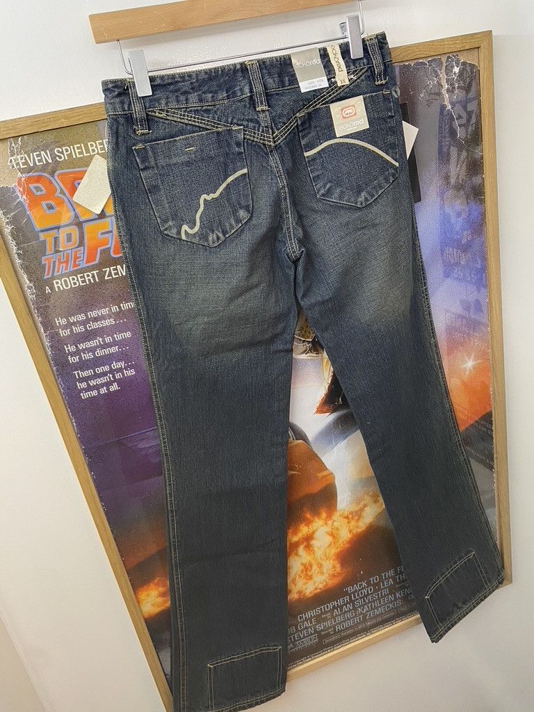 Ecko Unltd. FW2005 Ecko Red Full Length Printed Denim Jeans Size 27" / US 4 / IT 40 - 3 Thumbnail