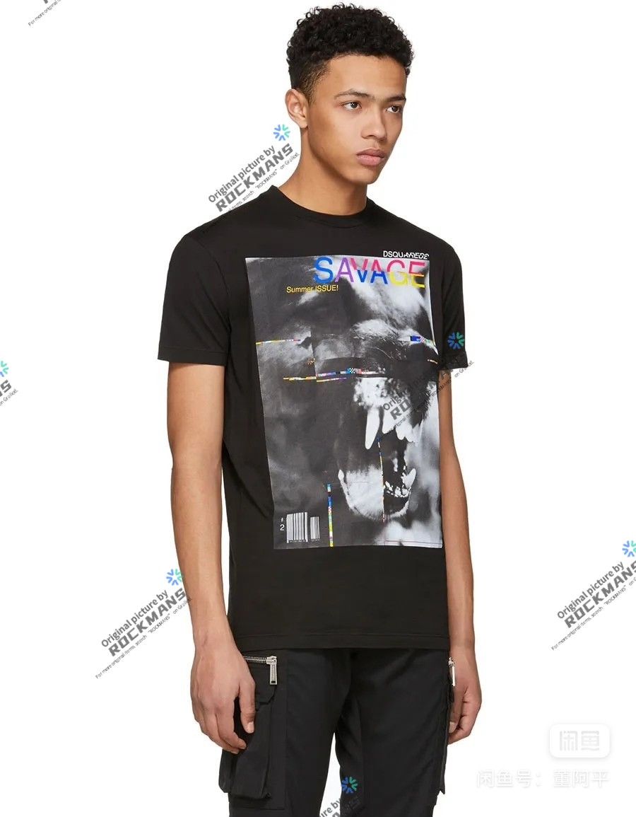 Dsquared2 Dsquared2 Men's Savage print T-shirt Size L Size US L / EU 52-54 / 3 - 2 Thumbnail