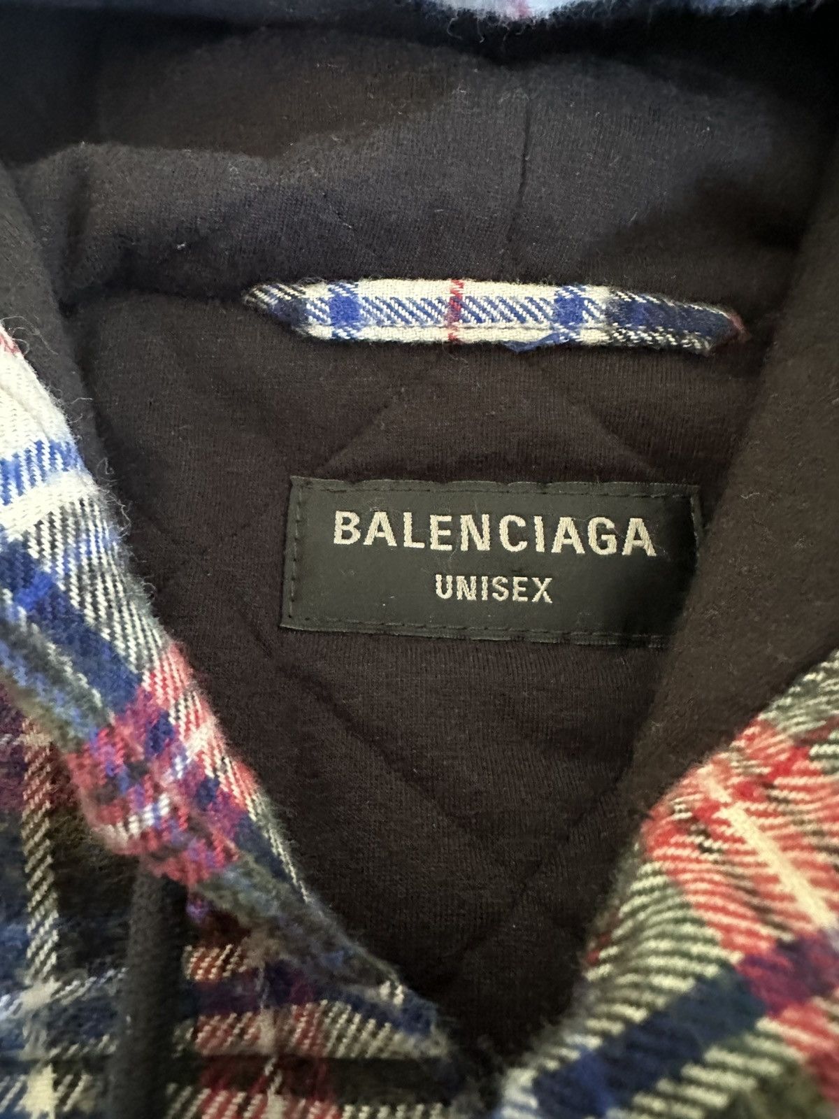 Balenciaga AW22 Balenciaga Oversized Bleached Checkered Hooded Jacket Size US S / EU 44-46 / 1 - 4 Thumbnail